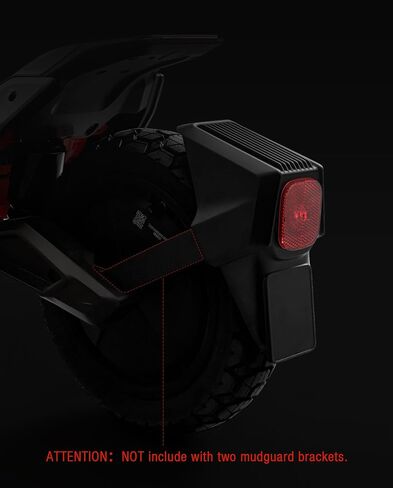 مجموعة الحاجز الخلفي للسكوتر مع الضوء الخلفي المتكامل المتوافق مع Ninebot من Segway ZT3 Pro Kickscooter، ZT3 Scooter Support Rear Mudguard Fender ملحق الملحقات الأصلية in Saudi Arabia