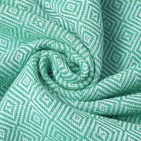 1pcs Turkish Towel Poncho Turkish Cotton Beach Poncho wim Cover Up Wearable Towel Hooded Poncho with Pocket for Adult Man Women (Green) in Saudi Arabia