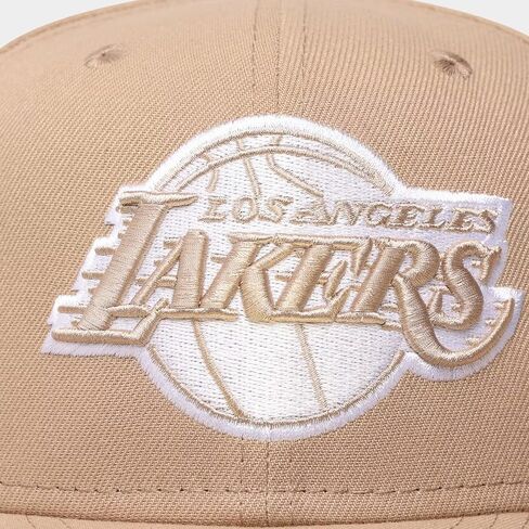 قبعة New Era LA Los Angeles Lakers 59FIFTY Tonal Camel White مناسبة in Saudi Arabia