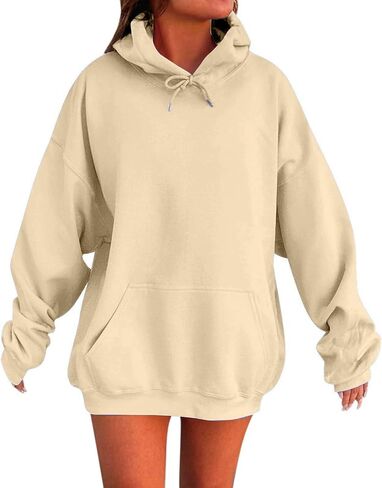 GOKKILRW Hoodies Women Plain Pullover Sweatshirts Oversized Long Sleeve Sweat Shirts Y2K Tops 2025 Fall Trendy Preppy Clothes in Saudi Arabia
