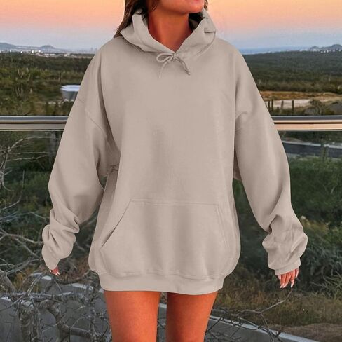 GOKKILRW Hoodies Women Plain Pullover Sweatshirts Oversized Long Sleeve Sweat Shirts Y2K Tops 2025 Fall Trendy Preppy Clothes in Saudi Arabia