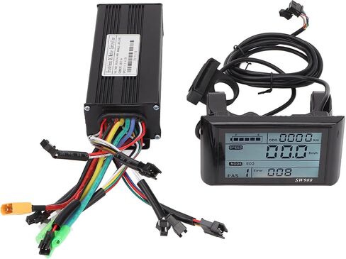 وحدة تحكم بمحرك بدون فرشاة من Alomejor، فعالة وسهلة التحكم، وحدة تحكم بشاشة LCD، 30 أمبير، 3 أوضاع جيبية، تصميم مدمج للدراجات البخارية الكهربائية، الدراجة الإلكترونية، لوح التزلج، عجلة العجلات in Saudi Arabia