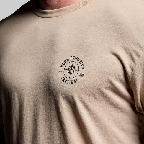 Born Primitive Unisex Tactical Skull Tee - Lightweight Athletic Fit Short Sleeve Crew Neck T-Shirt with American Flag Sleeve in Saudi Arabia