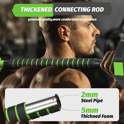3-in-1 Adjustable Dumbbell Set 66lbs, Free Weights for Home Gym with Anti-Slip Handle & Connector, Barbell/Kettlebell/Dumbbell Combo for Men Women in Saudi Arabia