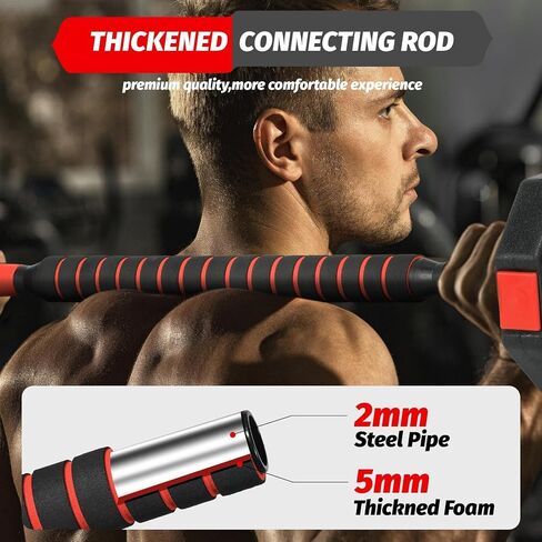 3-in-1 Adjustable Dumbbell Set 66lbs, Free Weights for Home Gym with Anti-Slip Handle & Connector, Barbell/Kettlebell/Dumbbell Combo for Men Women in Saudi Arabia