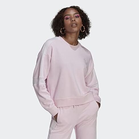adidas Sweatshirt Women's, Pink, Size L in Saudi Arabia