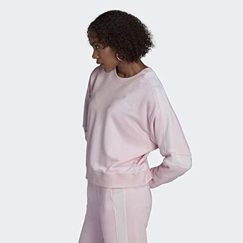 adidas Sweatshirt Women's, Pink, Size L in Saudi Arabia