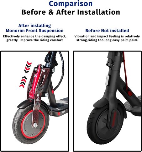 Mononim M0 V5.0 Front Suspension Kit Compatible with Xiaomi mi3/pro2/pro/m365/1s/es/mi3 Lite Elertric Scooter More Comfortable in Saudi Arabia