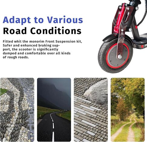 Mononim M0 V5.0 Front Suspension Kit Compatible with Xiaomi mi3/pro2/pro/m365/1s/es/mi3 Lite Elertric Scooter More Comfortable in Saudi Arabia