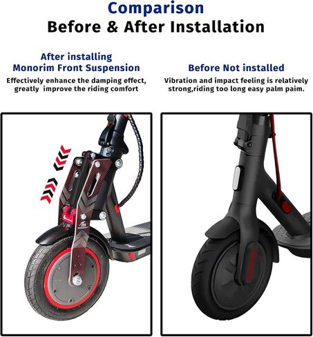 Mononim M0 V5.0 Front Suspension Kit Compatible with Xiaomi mi3/pro2/pro/m365/1s/es/mi3 Lite Elertric Scooter More Comfortable in Saudi Arabia