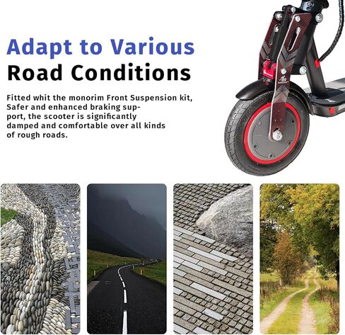 Mononim M0 V5.0 Front Suspension Kit Compatible with Xiaomi mi3/pro2/pro/m365/1s/es/mi3 Lite Elertric Scooter More Comfortable in Saudi Arabia