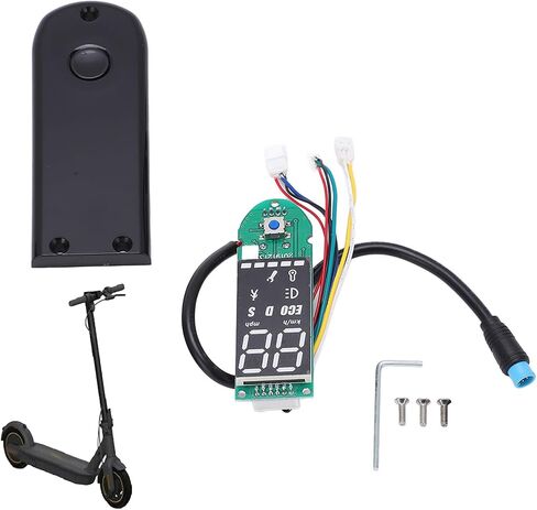 Dashboard Display Panel Parts, Water Proof Bluetooth Digital Display Dashboard Wear Resistant Data Panel Dashboard with Panel Cover for G30 Electric Scooter in Saudi Arabia