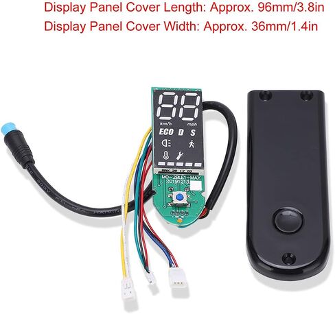 Dashboard Display Panel Parts, Water Proof Bluetooth Digital Display Dashboard Wear Resistant Data Panel Dashboard with Panel Cover for G30 Electric Scooter in Saudi Arabia