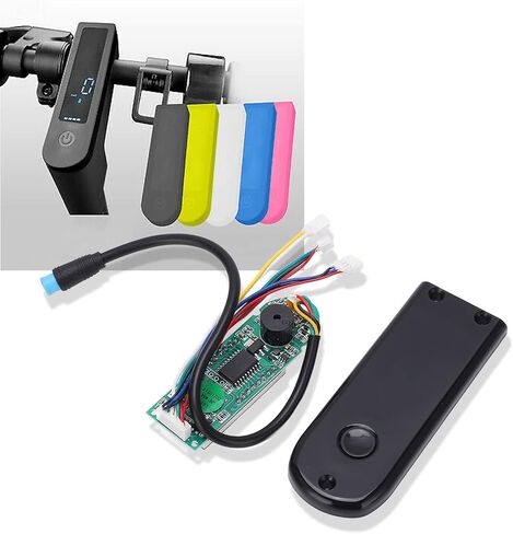 Dashboard Display Panel Parts, Water Proof Bluetooth Digital Display Dashboard Wear Resistant Data Panel Dashboard with Panel Cover for G30 Electric Scooter in Saudi Arabia
