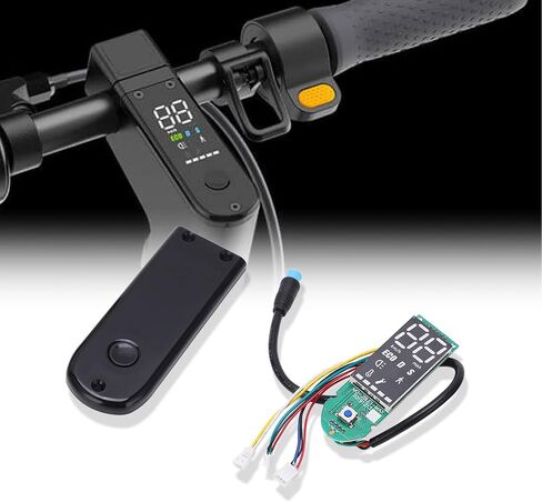 Dashboard Display Panel Parts, Water Proof Bluetooth Digital Display Dashboard Wear Resistant Data Panel Dashboard with Panel Cover for G30 Electric Scooter in Saudi Arabia