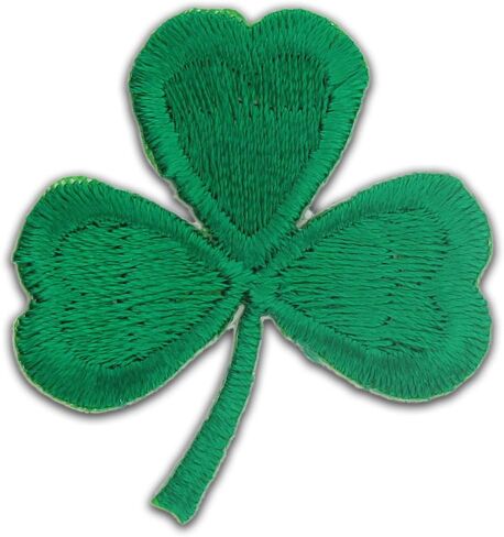 Shamrock Clover Embroidered Applique Sticker - 10 Pack in Saudi Arabia