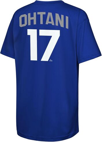 Shohei Ohtani Los Angeles Dodgers MLB Kids 4-20 Blue Official Name & Number Performance Jersey T-Shirt in Saudi Arabia