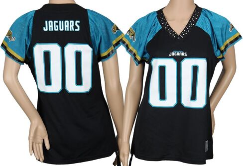 Jacksonville Jaguars NFL Women's Team Field Flirt Fashion Jersey, Black in Saudi Arabia