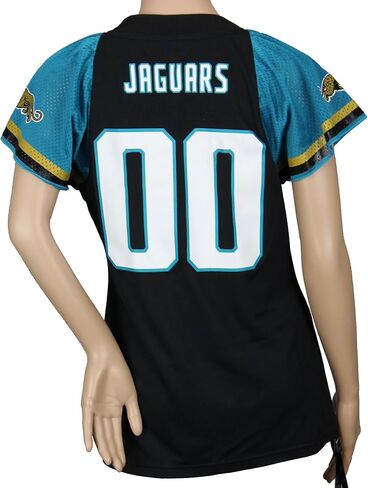 Jacksonville Jaguars NFL Women's Team Field Flirt Fashion Jersey, Black in Saudi Arabia