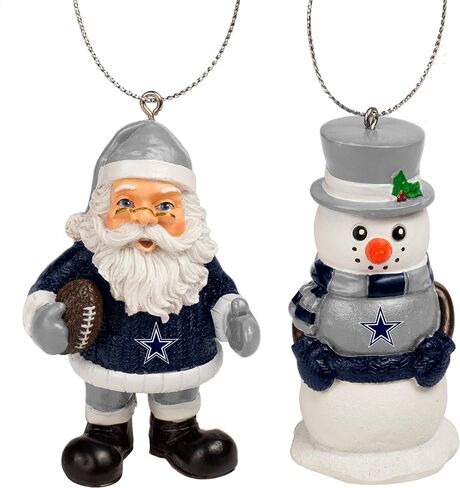 FOCO NFL Unisex-Adult St Nick and Snowman 2 Pack Ornament Set in Saudi Arabia