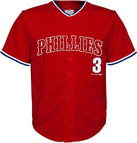 Bryce Harper Philadelphia Phillies Red #3 Kids Youth 4-20 Alternate Fashion Player Jersey in Saudi Arabia