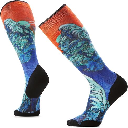 Smartwool Men's Ski Targeted Cushion Winter Haze Print Over The Calf Socks in Kuwait