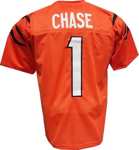 Custom Stitched Ja'Marr Chase Adult Orange Jersey NO Logos in Saudi Arabia