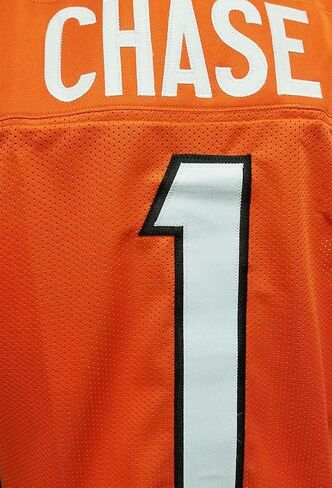 Custom Stitched Ja'Marr Chase Adult Orange Jersey NO Logos in Saudi Arabia