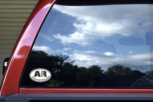 StickerTalk Oval AR Buffalo National River Vinyl Sticker, 4 inches by 2.5 inches in Saudi Arabia