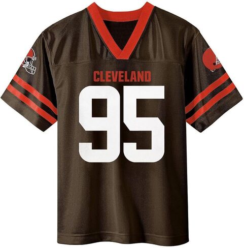 Myles Garrett Cleveland Browns #95 Brown Kids Youth 4-20 Team Color Home Player Jersey in Saudi Arabia