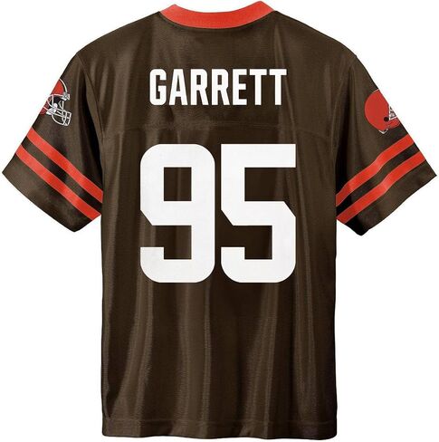 Myles Garrett Cleveland Browns #95 Brown Kids Youth 4-20 Team Color Home Player Jersey in Saudi Arabia