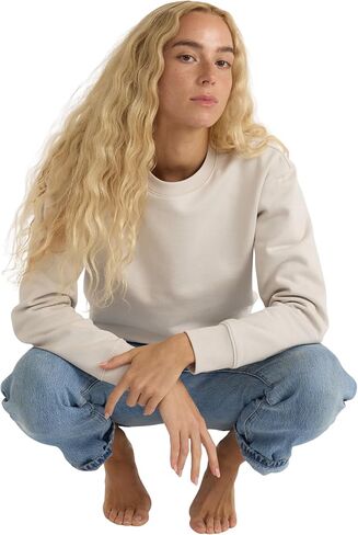 Organic Basics womens Weekend Boxy Crewneck Sweatshirt in Saudi Arabia