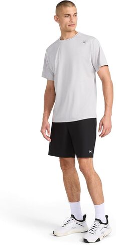 Reebok Men's Jumpstart 8" Short, Standard Fit, Lightweight Poly Fabric in Kuwait
