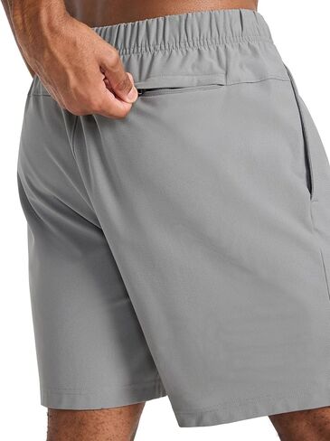 Reebok Men's Jumpstart 8" Short, Standard Fit, Lightweight Poly Fabric in Kuwait