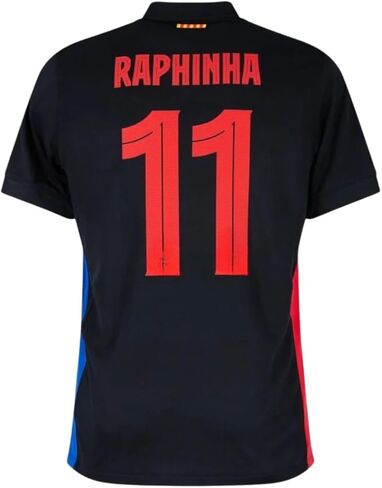 Raphinha #11 Away Black Soccer Jersey for Men Fan Version in Saudi Arabia