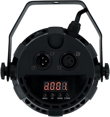 (6) Rockville RockPAR TRI LED RGB Compact Par Can Pro DJ DMX Wash Light+Remote Black Bundle with (5) RDX3M10 DMX Lighting Cable, RDX3M25 Cable & ROCKFORCE 192 DMX Lighting Controller (13 Items) in Saudi Arabia