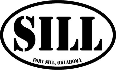 ملصق CafePress Fort Sill، أوكلاهوما البيضاوي لمصد السيارة in Saudi Arabia