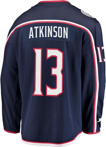 Outerstuff Cam Atkinson Columbus Blue Jackets #13 البحرية للشباب 4-20 فريق اللون الرئيسي لاعب جيرسي in Saudi Arabia