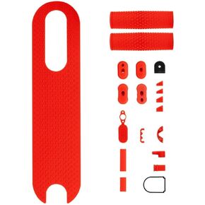 Electric Scooter Rubber Foot Pads, Non Slip Soft Handlebar Grip Pedal Set For Xiaomi For M365 Commuters Scooter Accessories(Red) in Saudi Arabia