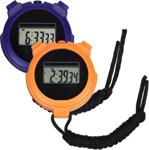 2pcs Referee Stop Watch Stop Watches Timer Timing Watch Watches for Sports for Running Timer Abs Display Screen Fitness Portable in Saudi Arabia
