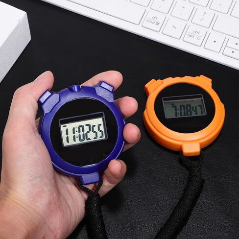 2pcs Referee Stop Watch Stop Watches Timer Timing Watch Watches for Sports for Running Timer Abs Display Screen Fitness Portable in Saudi Arabia