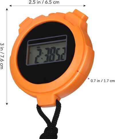 2pcs Referee Stop Watch Stop Watches Timer Timing Watch Watches for Sports for Running Timer Abs Display Screen Fitness Portable in Saudi Arabia