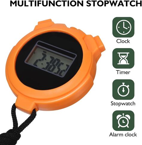 2pcs Referee Stop Watch Stop Watches Timer Timing Watch Watches for Sports for Running Timer Abs Display Screen Fitness Portable in Saudi Arabia