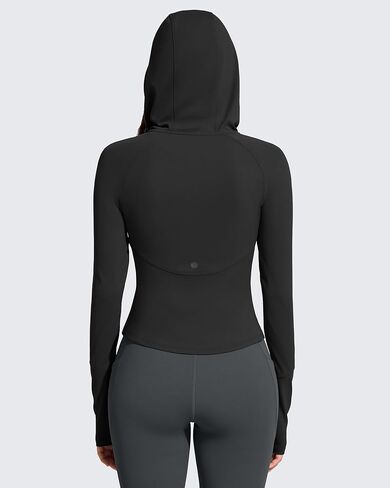 G4Free BareFeel Women's Half Zip Pullover Hoodies Slim Fit Yoga Running Long Sleeve Tops with Thumbholes in Saudi Arabia