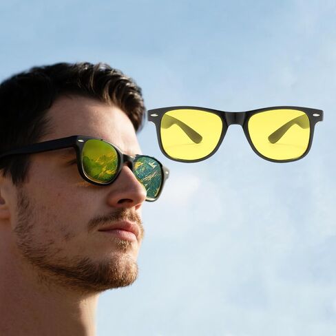 Sunglasses Unisex Plastic Frame Polarized Lens for Driving Travel Outdoor Daily Use Classic Retro Style Eyewear Set in Saudi Arabia
