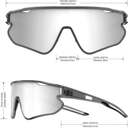 Sport Sunglasses Men Polarized Mens Sunglasses Sport Sun Glasses for Cycling Golf Driving Fishing 3packs in Saudi Arabia