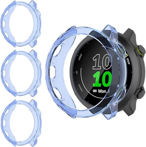 عبوة من 3 قطع لحافظة حماية الشاشة Garmin Forerunner 55/158، ملحقات حماية ممتصة للصدمات من مادة TPU الناعمة المضادة للخدش in Kuwait
