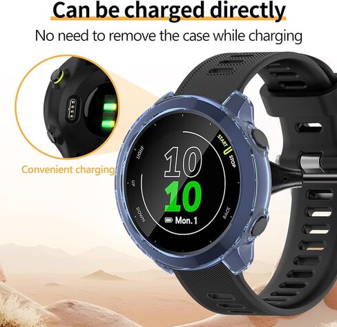 عبوة من 3 قطع لحافظة حماية الشاشة Garmin Forerunner 55/158، ملحقات حماية ممتصة للصدمات من مادة TPU الناعمة المضادة للخدش in Kuwait