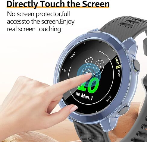 عبوة من 3 قطع لحافظة حماية الشاشة Garmin Forerunner 55/158، ملحقات حماية ممتصة للصدمات من مادة TPU الناعمة المضادة للخدش in Kuwait