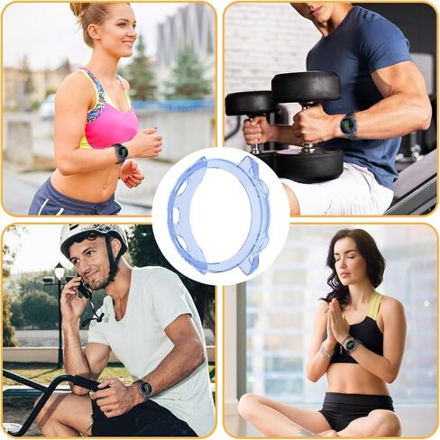 عبوة من 3 قطع لحافظة حماية الشاشة Garmin Forerunner 55/158، ملحقات حماية ممتصة للصدمات من مادة TPU الناعمة المضادة للخدش in Kuwait
